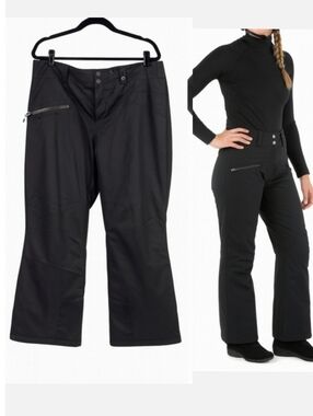 Obermeyer Malta Thermore Insulated Waterproof Ski Snow Pants Black 18 Short
